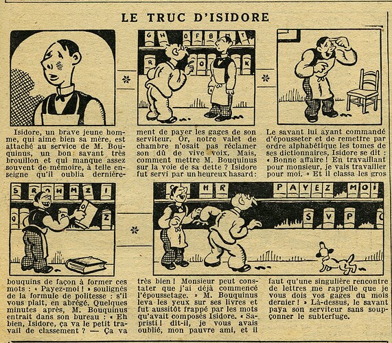 Cri-Cri 1933 - n°757 - page 11 - Le truc d'Isidore - 30 mars 1933