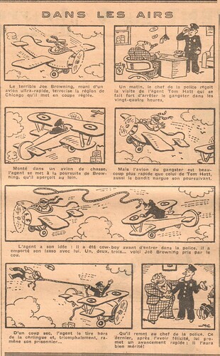 Coeurs Vaillants 1935 - n°23 - page 6 - Dans les airs - 9 juin 1935