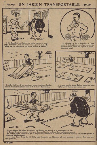 Pierrot 1929 - n°30 - page 12 - Un jardin transportable - 26 juillet 1929