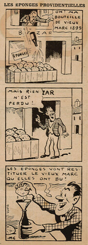 Pierrot 1936 - n°28 - page 2 - Les éponges providentielles - 12 juillet 1936