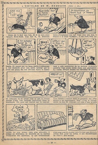Almanach Junior 1937 - page 14 - L'odyssée de M. Bédouce (Gaston Callaud)