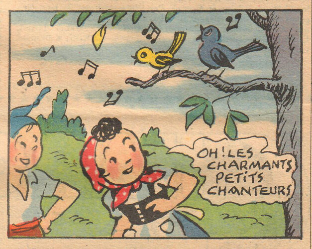 Fripounet et Marisette  1949 - n°12 - bande 3 case 3 - 20 mars 1949 - page 8