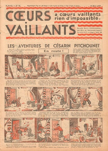 Coeurs Vaillants 1934 - n°12 - 18 mars 1934 - page 1