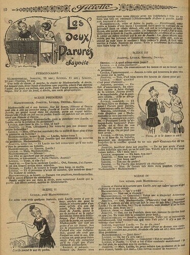 Fillette 1926 - n°946 - page 10 - Les deux parures - 9 mai 1926