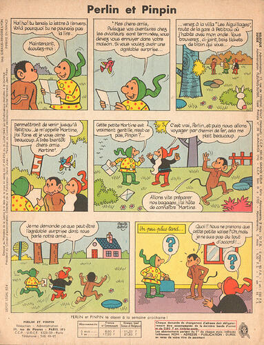 Perlin et Pinpin n°33 du jeudi 19 août 1965