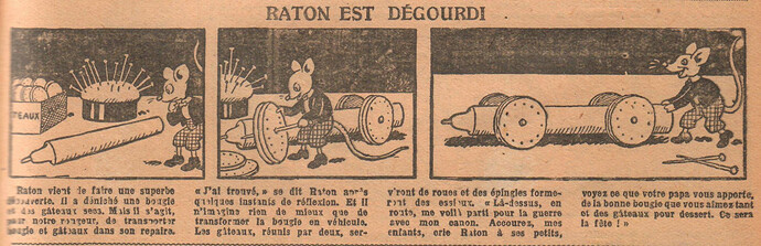 Fillette 1930 - n°1149 - page 11 - Raton est dégourdi - 30 mars 1930