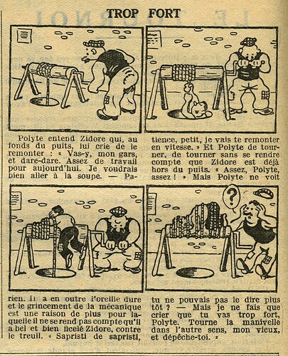 Cri-Cri 1935 - n°868 - page 12 - Trop fort - 16 mai 1935