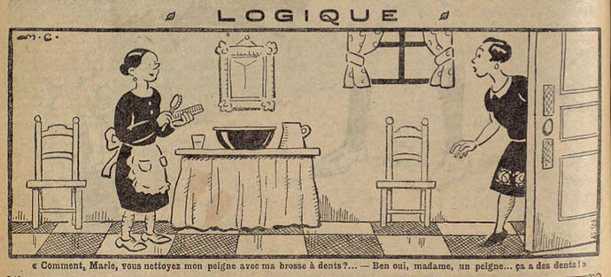 Lisette 1929 - n°29 - page 2 - Logique - 21 juillet 1929