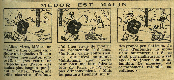 Cri-Cri 1931 - n°667 - page 11 - Médor est malin - 9 juillet 1931