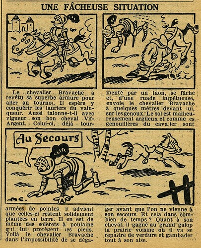 Cri-Cri 1934 - n°839 - page 4 - Une fâcheuse situation - 25 octobre 1934