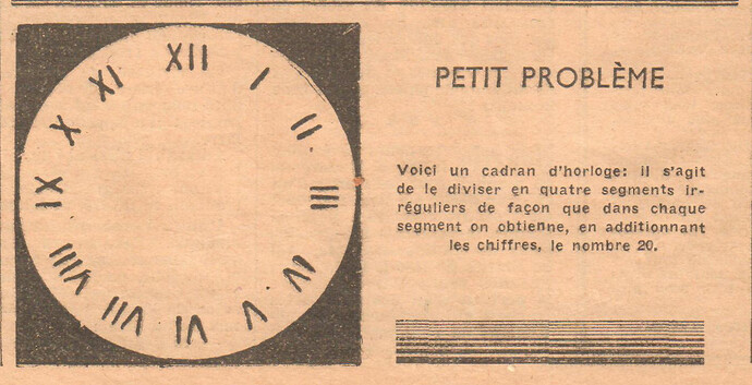 Coeurs Vaillants 1935 - n°26 - page 6 - Petit problème - 30 juin 1935
