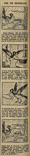 Fillette 1931 - n°1203 - page 4 - Une pie ingénieuse - 12 avril 1931