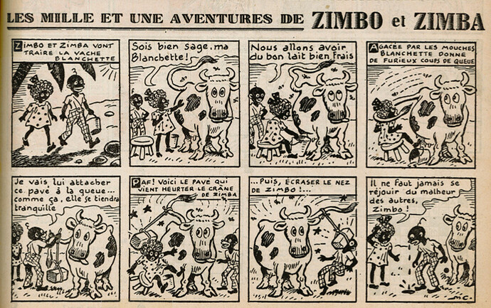 Ames Vaillantes 1939 - n°31 - page 11 - Les mille et une aventures de Zimbo et Zimba - 3 août 1939