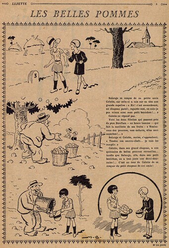 Lisette 1931 - n°14 - page 5 - Les belles pommes - 5 avril 1931