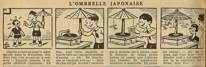 Fillette 1935 - n°1448 - page 6 - L'ombrelle japonaise - 22 décembre 1935
