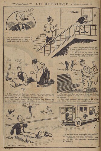 Pierrot 1929 - n°24 - page 10 - Un optimiste - 16 juin 1929