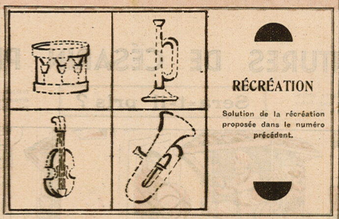 Coeurs Vaillants 1934 - n°13 - page 2 - Solution de la récréation du n°12 - 25 mars 1934