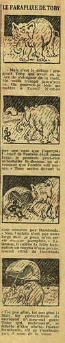 Cri-Cri 1930 - n°593 - page 2 - Le parapluie de Toby - 6 février 1930