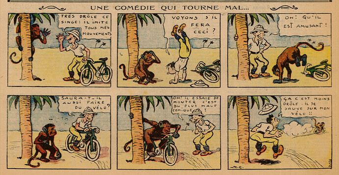 Pierrot 1936 - n°3 - page 1 - Une comédie qui tourne mal - 19 janvier 1936