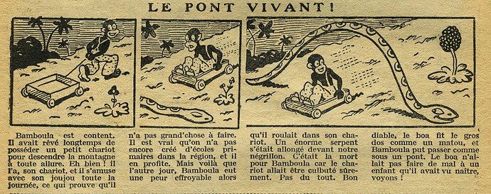 Cri-Cri 1931 - n°656 - page 4 - Le pont vivant ! - 23 avril 1931