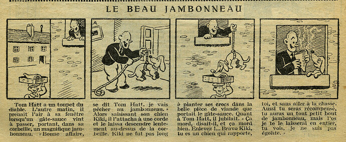 Cri-Cri 1932 - n°705 - page 11 - Le beau jambonneau - 31 mars 1932