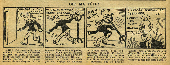 Cri-Cri 1937 - n°963 - page 12 - Oh ! ma tête ! - 11 mars 1937