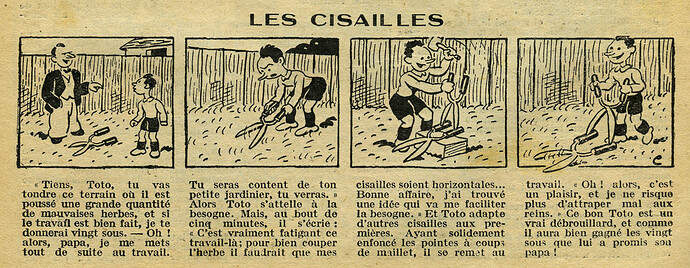 Cri-Cri 1932 - n°715 - page 4 - Les cisailles - 9 juin 1932