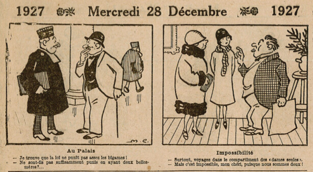 Almanach Vermot 1927 - 57 - Mercredi 28 décembre 1927