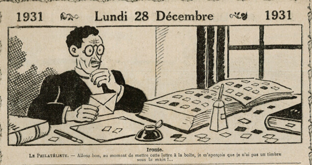 Almanach Vermot 1931 - 74 - Ironie - Lundi 28 décembre 1931