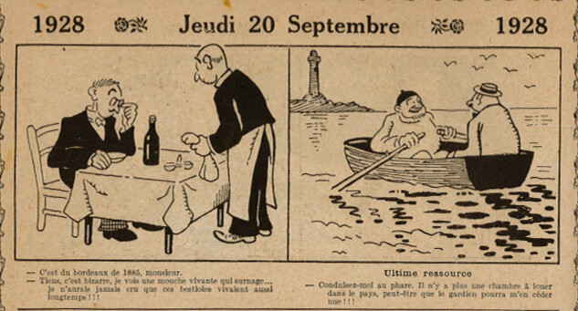 Almanach Vermot 1928 - 24 - jeudi 20 septembre 1928