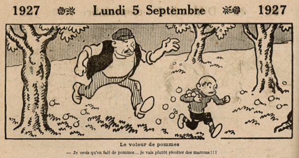 Almanach Vermot 1927 - 41 - Lundi 5 septembre 1927