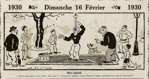 Almanach Vermot 1930 - 5 - Dimanche 16 février 1930