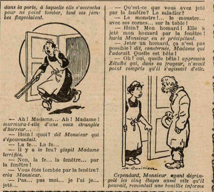 Almanach Vermot 1925 - 5 - Dimanche 18 janvier 1925 - La nouvelle bonne (suite)