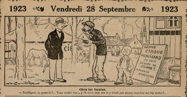 Almanach Vermot 1923 - 38 - Vendredi 28 septembre 1923