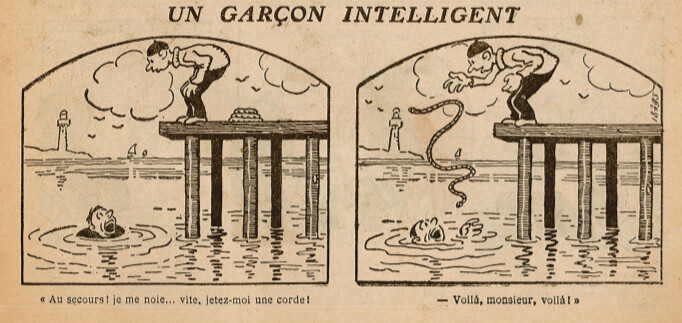 Guignol 1926 - n°73 - Un garçon intelligent - Octobre 1926 - page 45