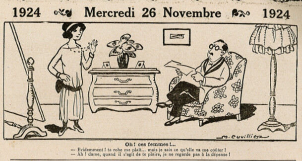 Almanach Vermot 1924 - 44 - Mercredi 26 novembre 1924