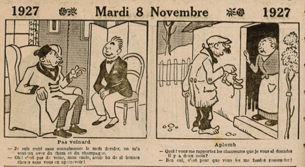 Almanach Vermot 1927 - 47 - Mardi 8 novembre 1927