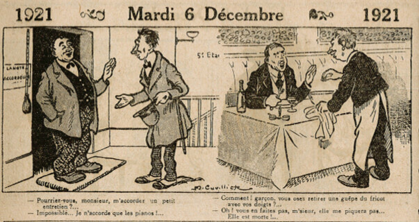 Almanach Vermot 1921 - 12 - Mardi 6 décembre 1921