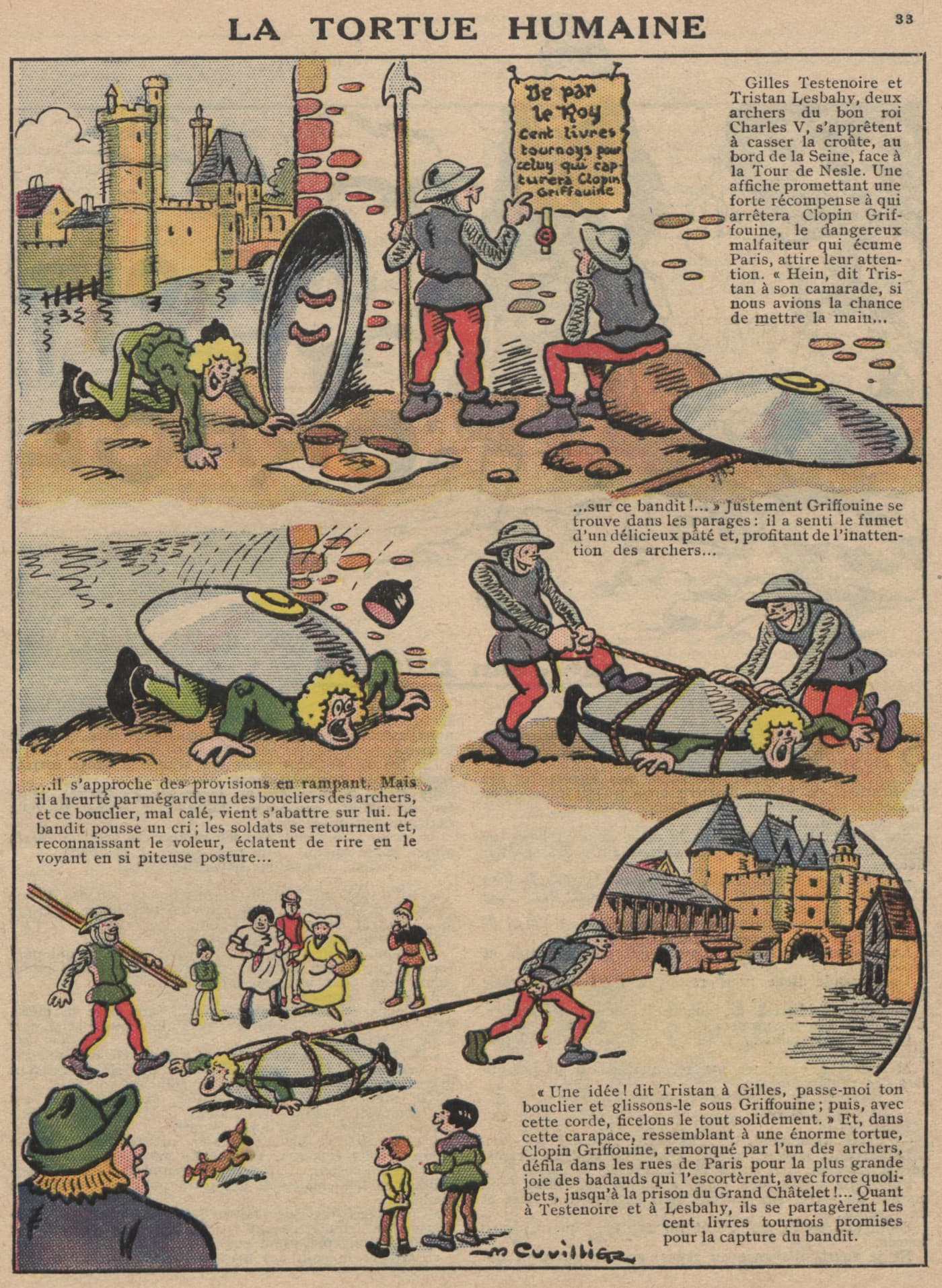 Guignol 1932 - n°213 - La tortue humaine - 30 octobre 1932 - page 33