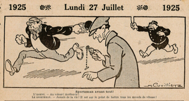 Almanach Vermot 1925 - 30 - Lundi 27 juillet 1925