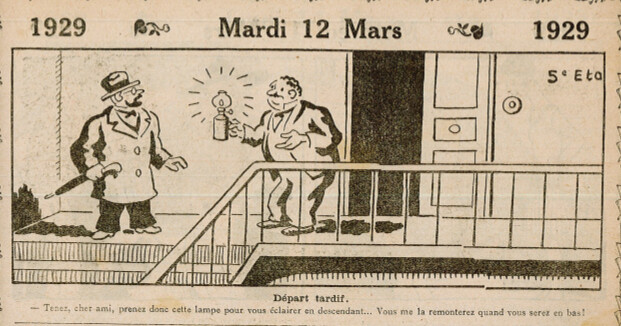 Almanach Vermot 1929 - 20 - Mardi 12 mars 1929
