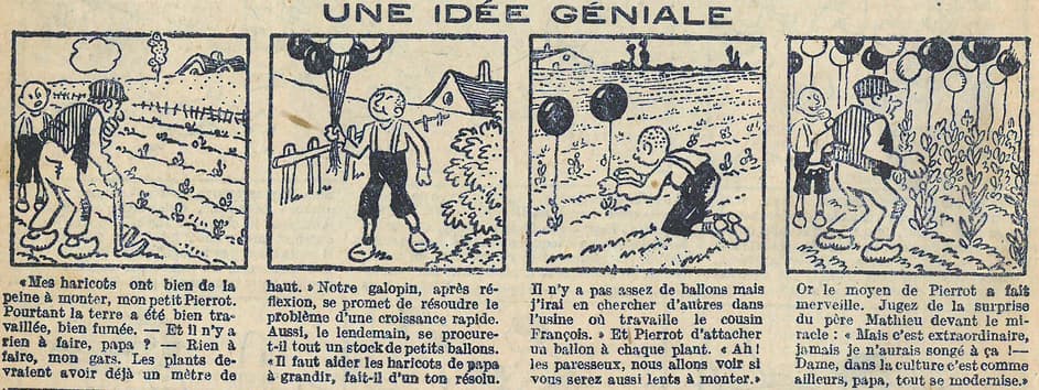 Cuvillier - Le Petit Illustré - n°1171 - 20 mars 1927 - Une idée géniale