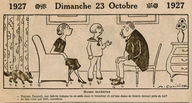Almanach Vermot 1927 - 46 - Dimanche 23 octobre 1927