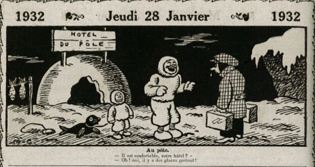 Almanach Vermot 1932 - 5 - Au Pôle - Jeudi 28 janvier 1932