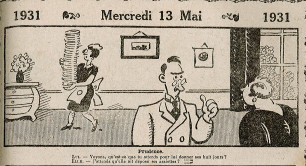 Almanach Vermot 1931 - 33 - Prudence - Mercredi 13 mai 1931