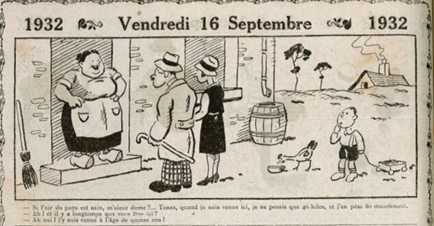 Almanach Vermot 1932 - 42 - Vendredi 16 septembre 1932