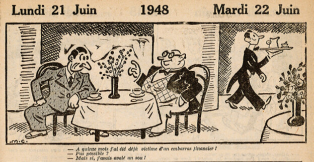 Almanach Vermot 1948 - 14 - 21 et 22 juin 1948