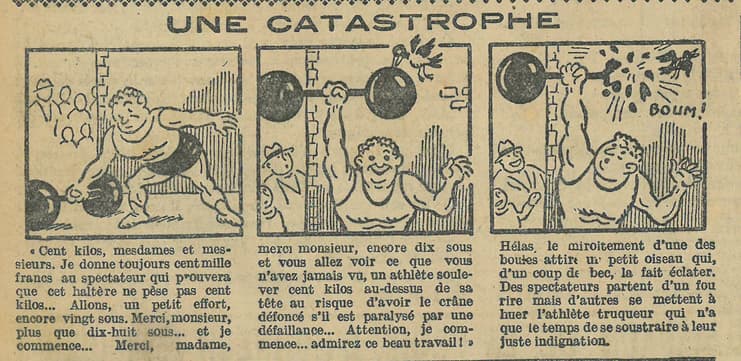 Cuvillier - Le Petit Illustré - n°1188 - 17 juillet 1927 - Une catastrophe