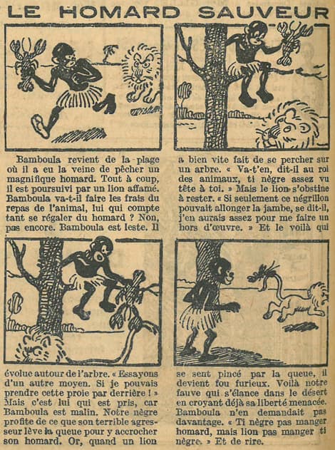 Cuvillier - Le Petit Illustré - n°1194 - 28 août 1927 - Le homard sauveur
