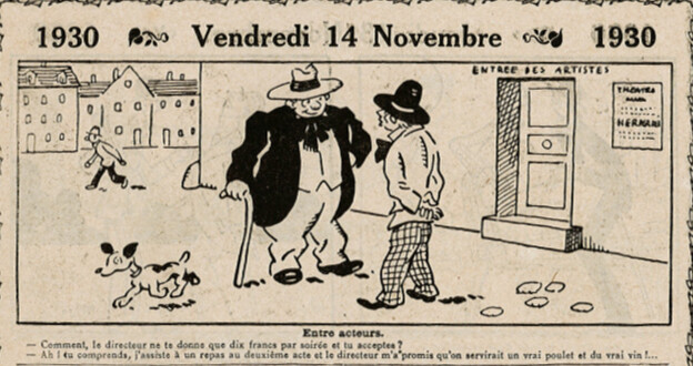 Almanach Vermot 1930 - 35 - Vendredi 14 novembre 1930